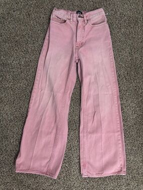 Urban Outfitters BDG Pink Wide-Leg Jeans